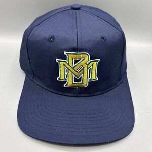 Vintage Milwaukee Brewers Hat Men Blue Gray MLB Competitor Snap Back Cap